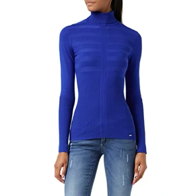 Abbildung von Morgan Mentos Strickpullover, Damen, Größe: Medium, Bleu nuit