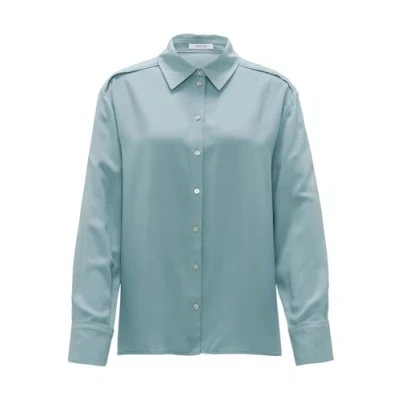 Abbildung von Opus Langarm Fuhla Hemdbluse, Damen, Größe: 40, Glacier blue