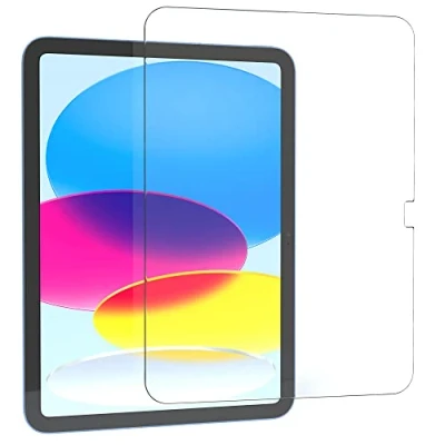 Abbildung von EAZY CASE Displayschutzfolie kompatibel mit iPad 10. Generation 2022 Displayschutz Glas 10,9 Zoll Glasfolie 9H Härte 0,3mm dünne Tabletschutzfolie Tablet Schutzglas Folie Transparent Ultra Klar