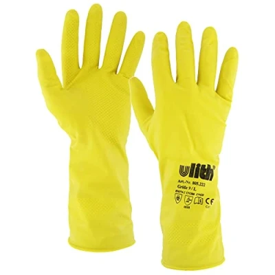 Abbildung von Ulith Gummihandschuhe L gelb