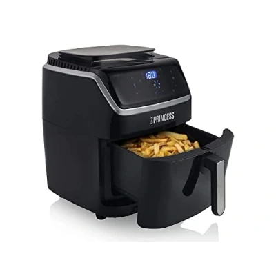 Abbildung von PRINCESS Fritteuse &quot;182080&quot;, 1700 W, Dampf Airfryer, 6,5 l Volumen, 8 Programme, inkl. kleinem Kochbuch