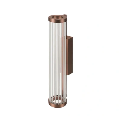 Abbildung von SLV QUIMERA KUPFER Wandleuchte Innen, Wandlampe Glas, Dimmbare Badlampe, Badezimmer Lampe Wand mit effizienter LED Technik, Vintage Innenleuchte Warmweißem Licht