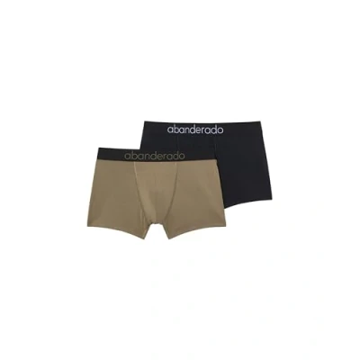 Abbildung von Abanderado Herren Sensitive Boxer Shorts, Schwarz/Khaki, XXL (2er Pack)