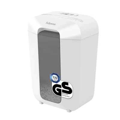 Abbildung von Fellowes Aktenvernichter 11 Blatt (P4), Papierschredder mit Partikelschnitt für Homeoffice und Büro, Powershred LX70, Schredder 18L Papierkorb Sicherheitssperre, 4x40mm Cross Cut Datenschutz