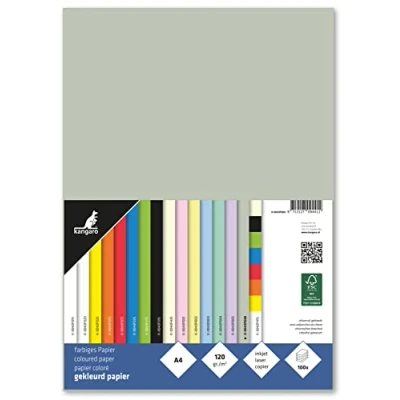 Abbildung von Papier Kangaro, Pastel Grijs