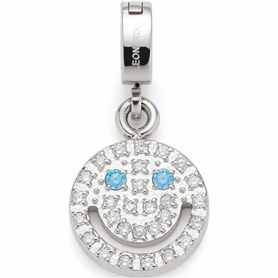 Abbildung von LEONARDO Charm Einhänger Anhänger Kleeblatt, Gothea Clip&amp;Mix, 023266, 023268, mit Onyx, Glasstein