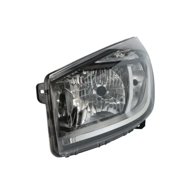 Abbildung von ABAKUS 551 11A7L LDEM2 Scheinwerfer links H4, W21/5W, PY21W schwarz ohne Lampenträger Stellmotor für LWR P43t, BAU15s RENAULT: Trafic 3 Bus