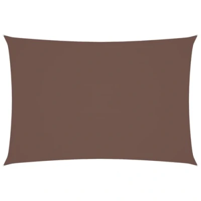 Abbildung von vidaXL Sonnensegel Wasserfest Sonnenschutz Windschutz Sonnendach UV Schutz Garten Terrasse Balkon Oxford Gewebe Rechteckig 3x5m Braun