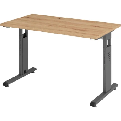 Abbildung von HAMMERBACHER Schreibtisch VOS612/R/G Asteiche