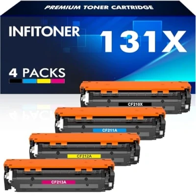 Abbildung von 131X CF210X 131A Multipack Toner für HP Laserjet Pro 200 Color MFP M276nw M276n M251n M251nw M276 M251 CF210A CF211A CF212A CF213A CM1415FNW CP1515N CP1525N 128A CF320A 125A CB540A CP1215