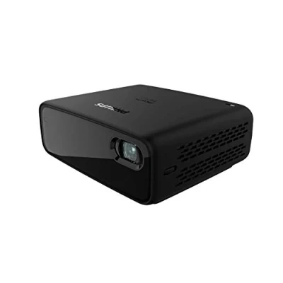 Abbildung von Philips PicoPix Micro 2, kompakter Projektor mit DLP LED, HDMI, USB C, 5 Std. Akkulaufzeit