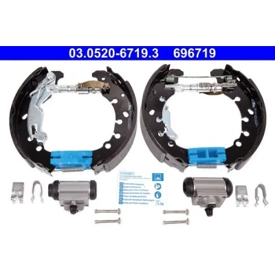 Abbildung von ATE Original TopKit 03.0520 6719.3 Bremsensatz, Trommelbremse mit Radbremszylinder, Zubehör OPEL: Adam, Corsa D Schrägheck, E Schrägheck