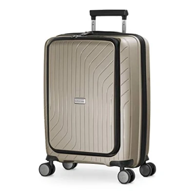 Abbildung von HAUPTSTADTKOFFER TXL Handgepäck mit Laptopfach Hartschalen Trolley, Business Trolly, Roll Reisekoffer 4 Doppel Rollen, 55 cm, 42 L, Titan