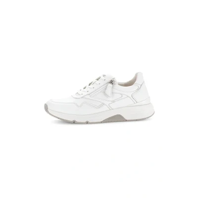 Abbildung von Gabor Damen Low Top Sneaker, Frauen Halbschuhe,Strassenschuhe,Sportschuhe,Freizeitschuhe,Turnschuhe,Laufschuhe,schnürschuhe,Weiss,37.5 EU / 4.5 UK