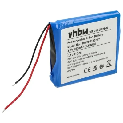 Abbildung von vhbw 1x Akku Ersatz für Garmin 361 00026 00 GPS Navigation Navi (700 mAh, 3,7 V, Li Ion)
