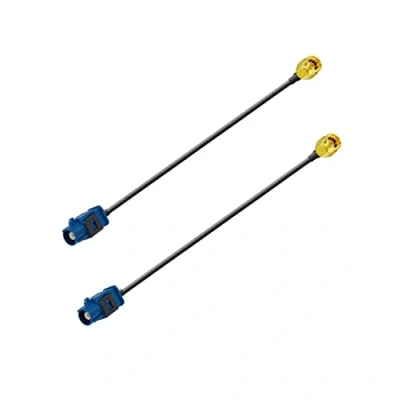 Abbildung von Vecys Fakra C zu SMA Stecker Pigtail Kabel GPS Antennenadapterkabel RG174 15 cm 6 Zoll 2 Stück für Auto DVR Modul Tracking Antenne Navigationssystem Empfänger