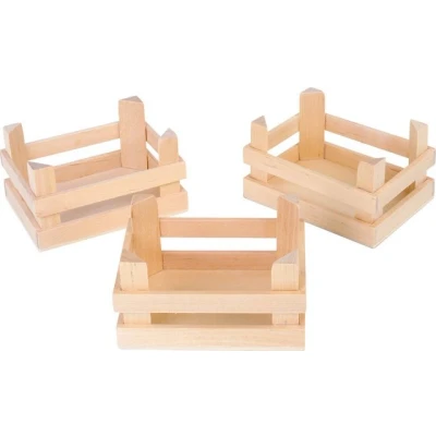 Abbildung von Small Foot Kaufladensortiment Kleine Kiste Natur, 3er Set