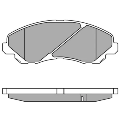 Abbildung von MEYLE 025 235 8416/PD Bremsbelagsatz PD Quality Vorderachse mit akustischer Verschleißwarnung Anti Quietsch Blech MITSUBISHI: ASX SUV