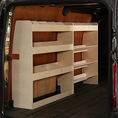 Abbildung von VANIFY Kompatibel mit Ford Transit Custom L2 2012+ Fahrzeugeinrichtung Fahrzeugregale, Werkzeugkasten und hinteres Regal