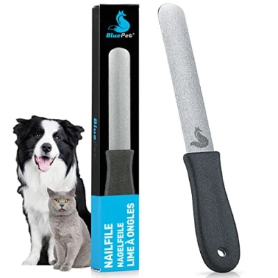 Abbildung von BluePet 12 cm Krallenfeile Nagelfeile zur Entfernung scharfer Kanten &amp; optimalen Krallenpflege für Hunde, Katzen Kleintiere I Als Ergänzung zu Krallenschere Krallenschleifer (1x Fein)