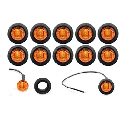 Abbildung von GOFORJUMP 10 STÜCKE Anhänger Truck Led Side Marker Blinker Kontrollleuchten Gelb Hinten Seitenmarkierungsleuchte Bus Auto Externe Lichter 12 V