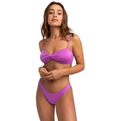 Abbildung von Billabong SOL Searcher Drapped Bikinitop, Damen, Größe: Small, Bright orchid