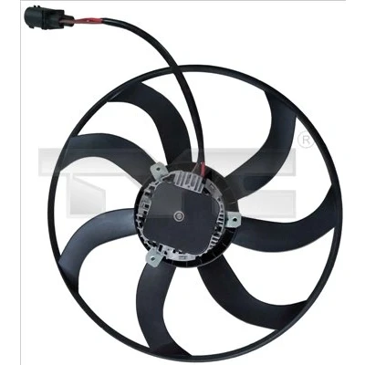 Abbildung von TYC 802 0057 Lüfter 410 400 ohne Kühlerlüfterrahmen (Zarge) VOLKSWAGEN: Touran I, Caddy 3 Kombi, Passat B6 Variant, AUDI: A3 Schrägheck, Sportback