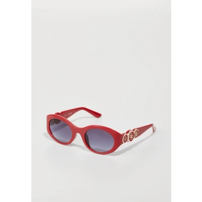 Abbildung von Guess Damen GU00198 H 66B Gläser SONNENBRILLEN Injiziert Rot Rauch Rund Normal