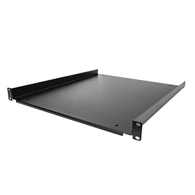 Abbildung von StarTech.com 1HE 19 Zoll Fachboden für netzwerk schrank Freitragende Rack ablage Serverschrank/Rack Frontmontage Belastbarkeit 25kg 50cm tiefe Rackablage (SHELF 1U 20 FIXED S)