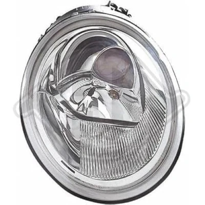 Abbildung von DIEDERICHS 2265082 Scheinwerfer rechts H1/H1 Halogen für Rechtsverkehr mit Stellmotor LWR VOLKSWAGEN: New Beetle Cabrio, Schrägheck