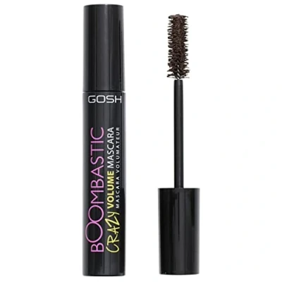 Abbildung von GOSH Boombastic Crazy Mascara für extremes Volumen &amp; lange Wimpern I Wimperntusche mit präzisem Bürstenkopf ohne Klumpen hautverträglich parfümfrei 005 Chocolate Brown