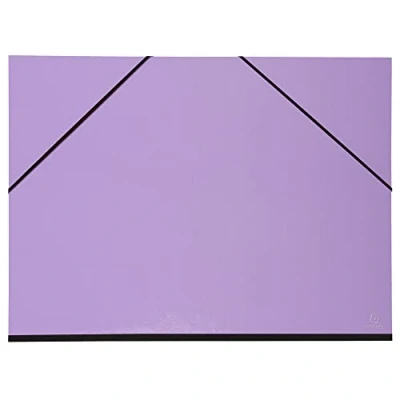 Abbildung von Exacompta 25690E Aquarel Zeichenmappe mit 2 Gummizügen, innen schwarzes Papier, Rücken aus Leinen, 52x72 cm Format zum Abheften 500x650, 1 Stück Zufallsfarbe