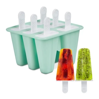 Abbildung von relaxdays Eisform 6 Eisformen aus Silikon