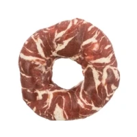 Abbildung von Trixie Denta Fun Marmoriertes Rind Kauring Hundesnacks 10 ...