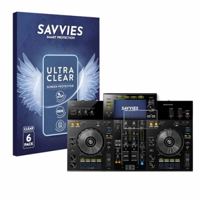 Abbildung von Savvies 6 Stück Schutzfolie für Pioneer XDJ RR Displayschutz Folie Ultra Transparent