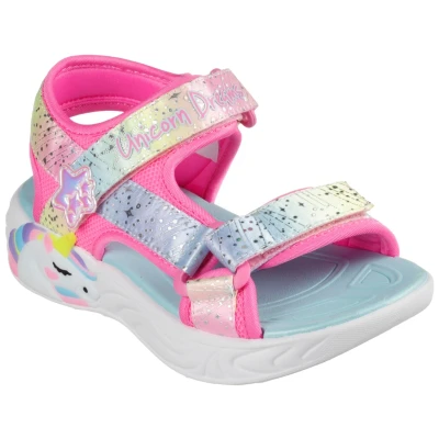 Abbildung von Skechers Unicorn Dreams Riemensandalette Pink/multi coloured für Kinder, Größe: 35, Schuhe