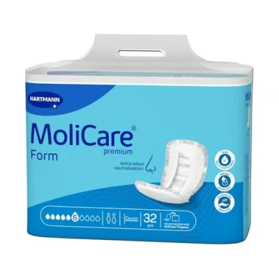 Abbildung von MoliCare Premium Form Extra Plus Inkontinenzeinlagen: bei schwerer Inkontinenz für Frauen und Männer; 6 Tropfen, 30 St