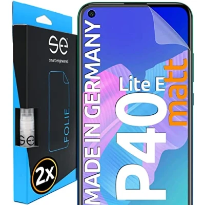 Abbildung von smart engineered [2 Stück] Entspiegelte 3D Schutzfolien kompatibel mit Huawei P40 Lite E, hüllenfreundliche Matte Displayschutz Folie, Schutz vor Schmutz und Kratzern, kein Schutzglas
