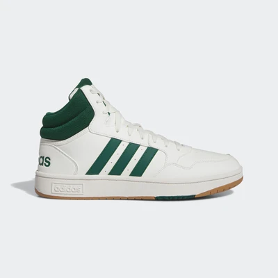 Abbildung von adidas Originals Hoops 3 0 Sneaker high, Damen, Größe: 40.5, White collegiate green gum4 Kunststoff