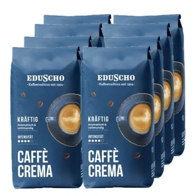Abbildung von Eduscho Caffè Crema Kräftig Bohnen 8x 1kg