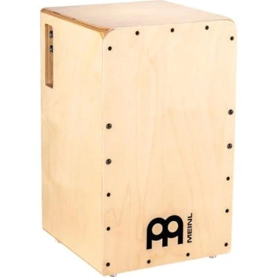 Abbildung von Meinl Percussion Pickup Woodcraft Cajon Große Trommelkiste mit Tonabnehmer, Snare und Bass Sound Schlagfläche Baltische Birke (PWC100B)