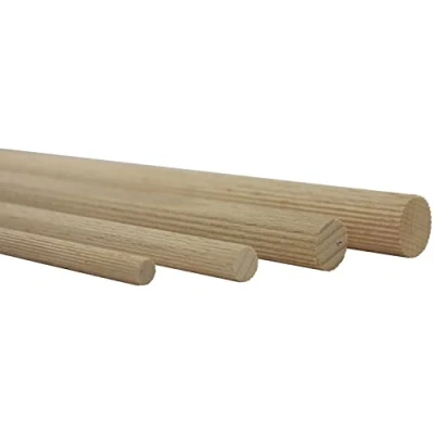 Abbildung von vasalat Holzstäbe gerillt zum Basteln 100cm x 20mm Buche Natur Inhalt 6 Stück