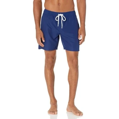 Abbildung von Amazon Essentials Herren Badehose, Schnell Trocknend, 18 cm, Marineblau, XXL