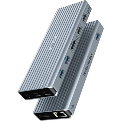 Abbildung von HOPDAY 11 IN 1 USB C Hub, Dock Triple Display Docking Station für M1/M2 MacBook Pro/Air, Dell, Oberfläche, HP, Lenovo(4K HDMI/DP,10 Gbps 3.1,PD 100W,3.5mm Audio, Gigabit Ethernet)