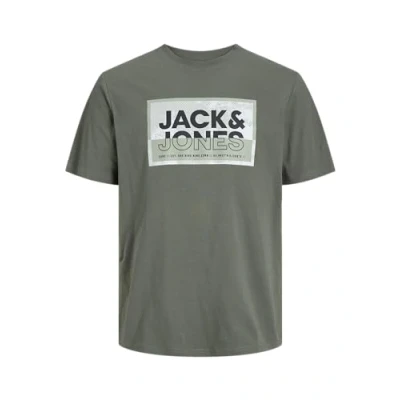 Abbildung von JACK &amp; JONES Herren T shirt Jcologan Tee Ss Crew Neck Ss24 Jnr, Agave Green, 128