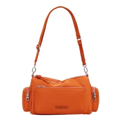 Abbildung von Desigual Small LOGO Handtasche, Damen, Größe: One Size, Orange