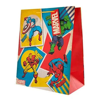 Abbildung von Hallmark Marvel Geschenktüte für verschiedene Anlässe, Superhelden Design, groß