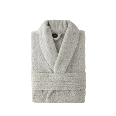 Abbildung von Top Towel Unisex Elegant Bademantel, Silbergrau, L