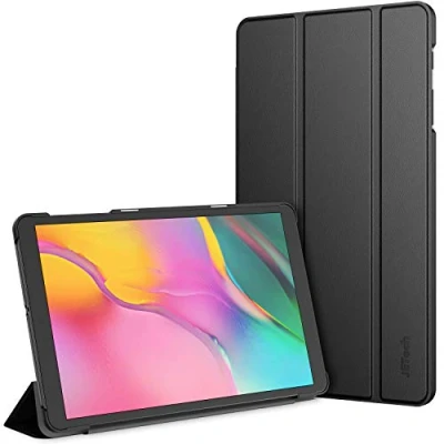 Abbildung von JETech Hülle für Samsung Galaxy Tab A 10,1 2019 (SM T510/T515), Dünn Ständer Harter Rücken Abdeckung Schutzhülle (Schwarz)