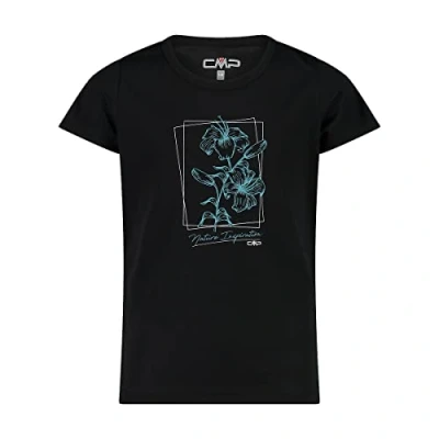 Abbildung von CMP ERROR:#N/A Kinder T shirts Shirt, Schwarz rosa Fluo, 110 EU
